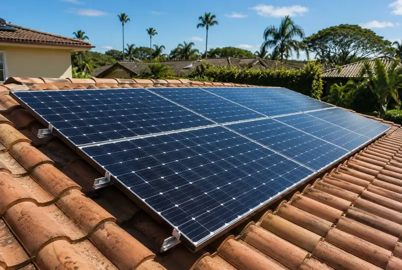 Installation de panneaux solaires à Bourg-l'Évêque